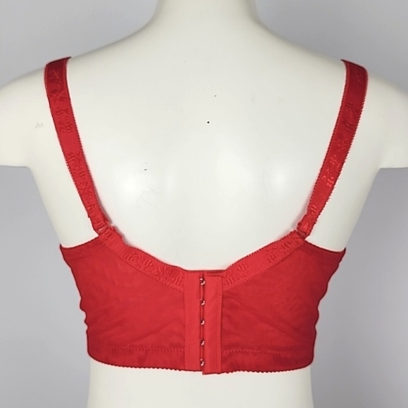 ⭐️2/$30⭐ Women Sexy Lace Brassiere Push Up Intimates Bra Tops Lingerie Red Sz 38 - Picture 4 of 16